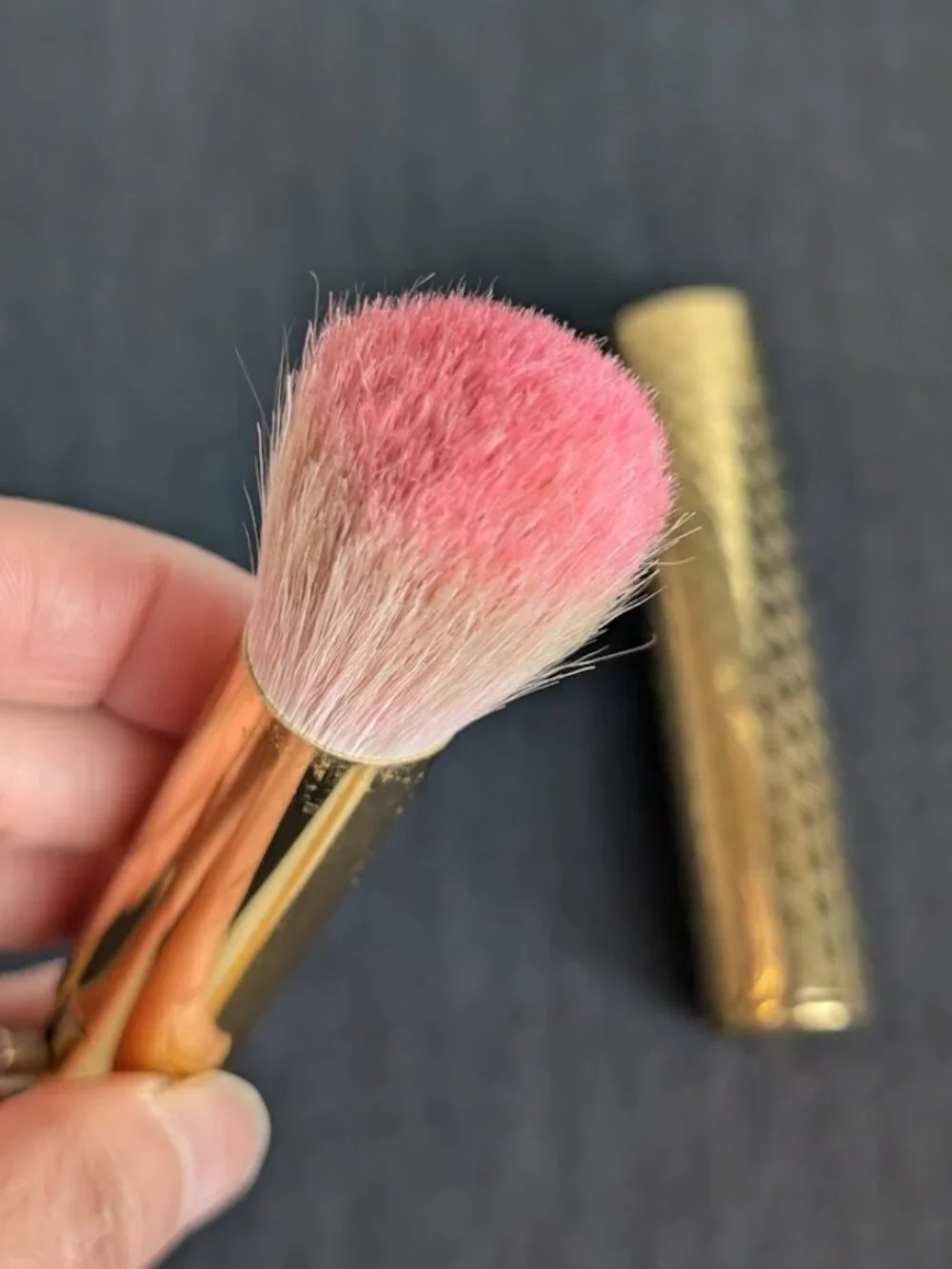 Guerlain Les Meteorites Retractable Deluxe Makeup Brush Gold Case